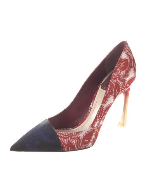 Christian Dior Canvas Printed Pumps