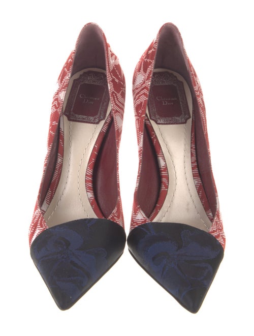 Christian Dior Canvas Printed Pumps