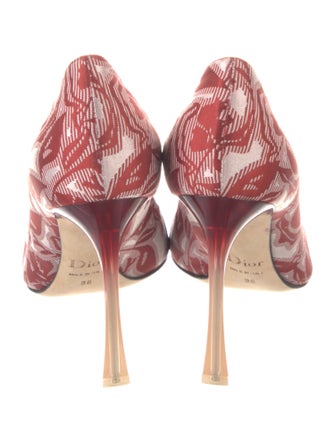 Christian Dior Canvas Printed Pumps