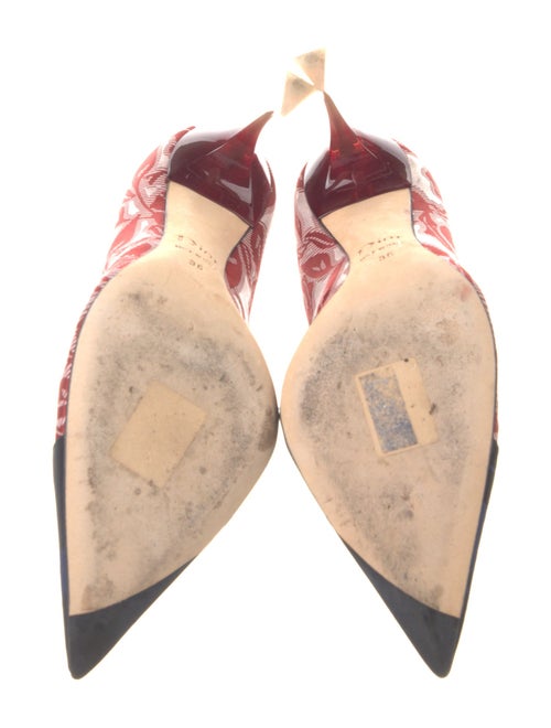 Christian Dior Canvas Printed Pumps