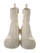 Christian Dior Leather Cutout Accent Rain Boots