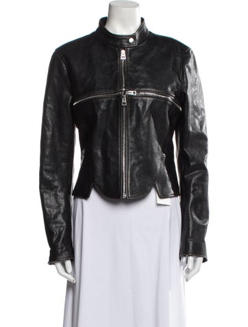 Christian Dior Jackets 2025 Leather Biker Jacket Us12, Fr44 | XL