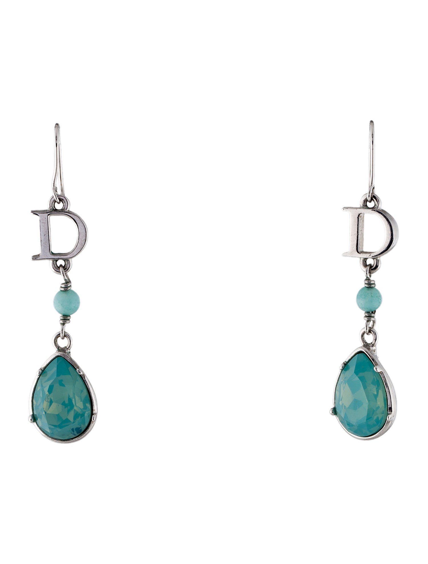 Christian Dior Crystal Drop Earrings