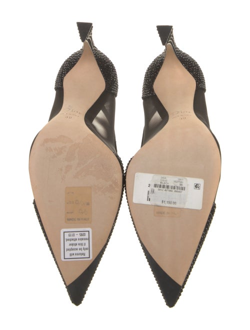 Christian Dior Mesh Crystal Embellishments Pumps