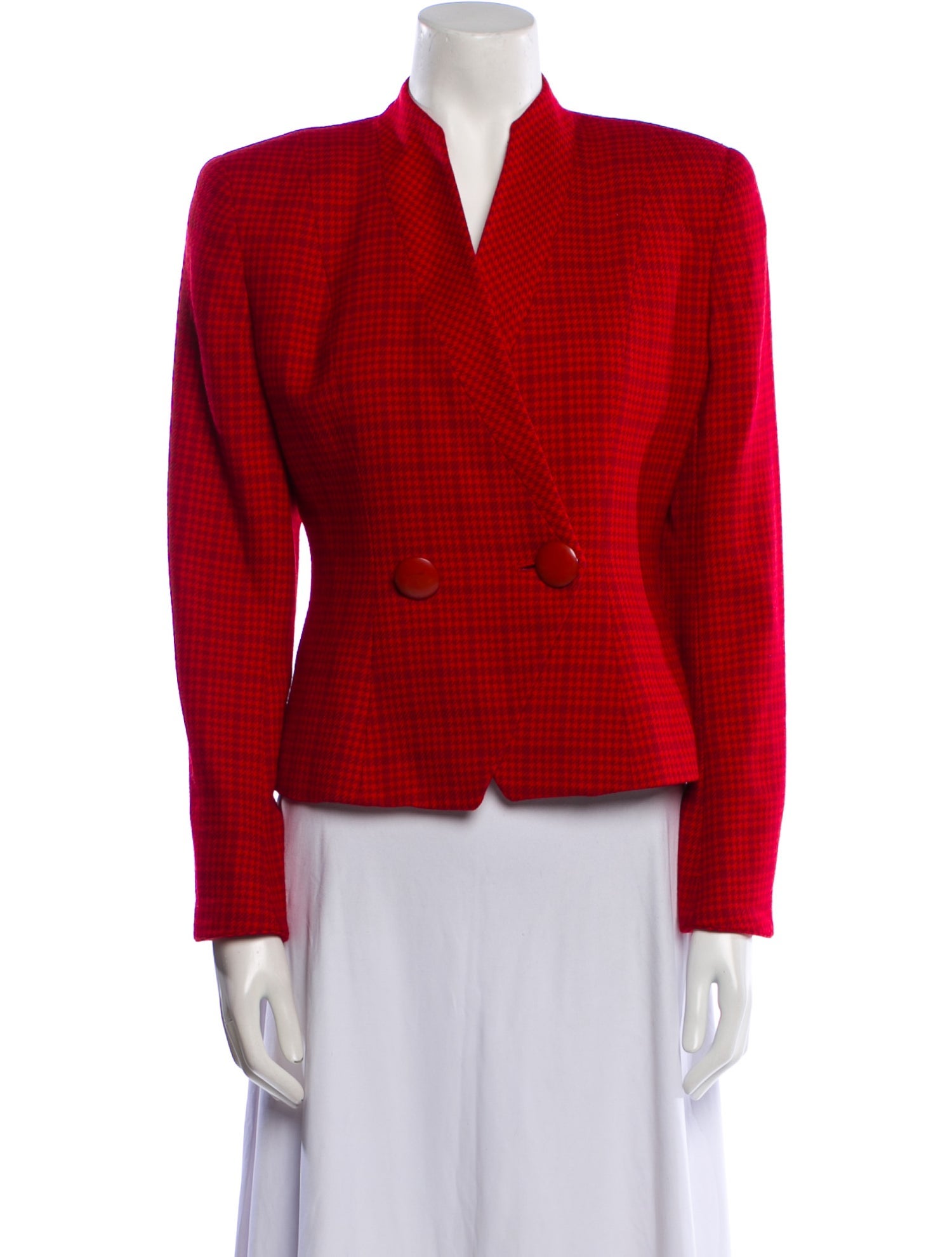 Christian Dior Wool Tweed Pattern Blazer