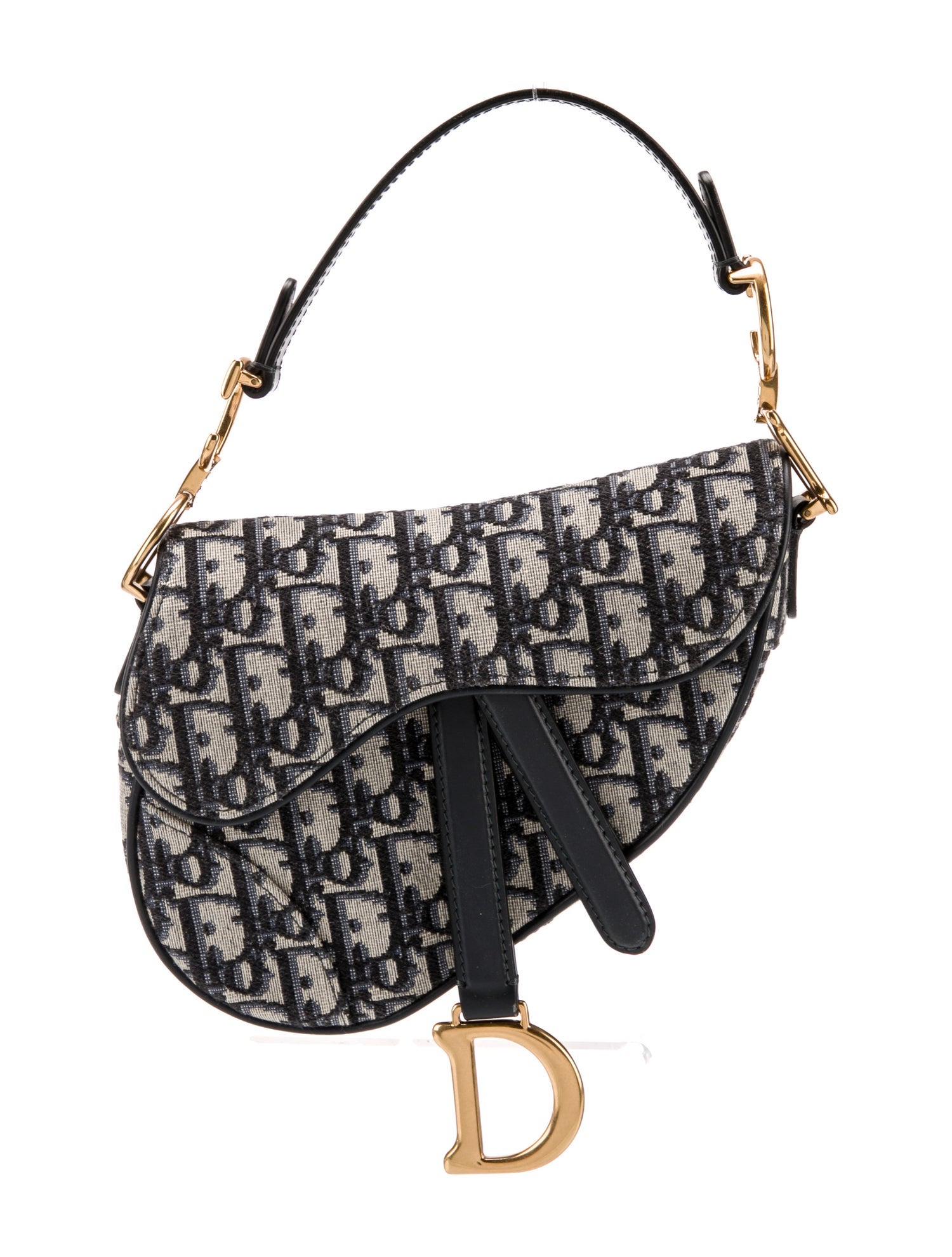 Christian Dior Oblique Jacquard Oblique Saddle Mini
