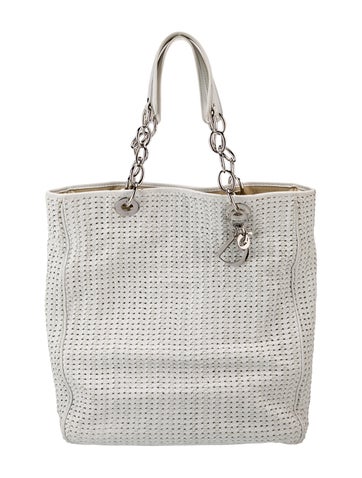 Christian Dior Totes Leather Lady Large Vintage