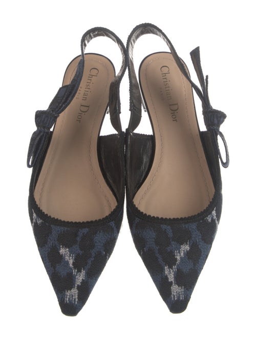 Christian Dior Printed Slingback Flats