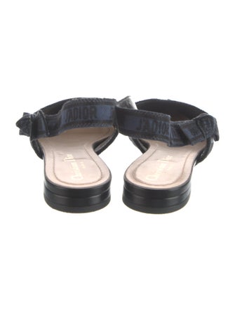 Christian Dior Printed Slingback Flats
