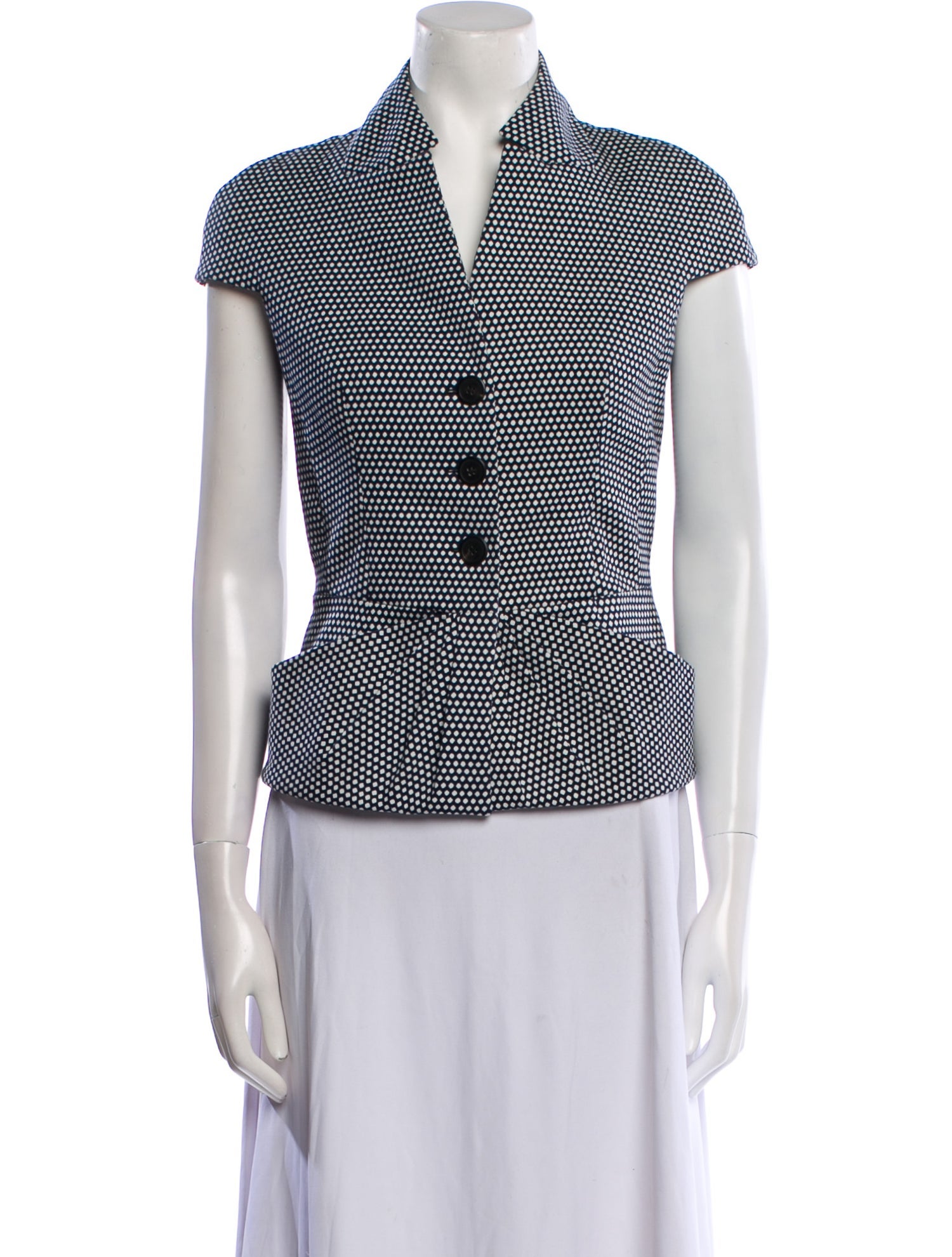 Christian Dior 2012 Polka Dot Print Vest