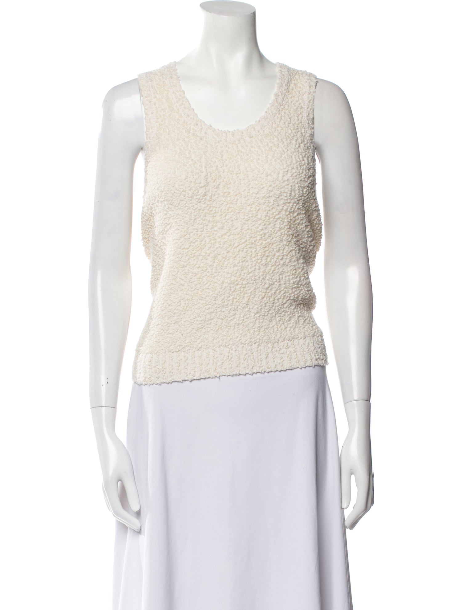 Christian Dior Scoop Neck Sleeveless Top