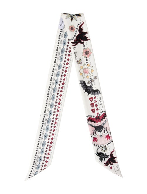 Christian Dior Le Diable Mitzah Silk Scarf