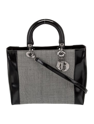 Christian Dior Totes Canvas Lady Large Vintage