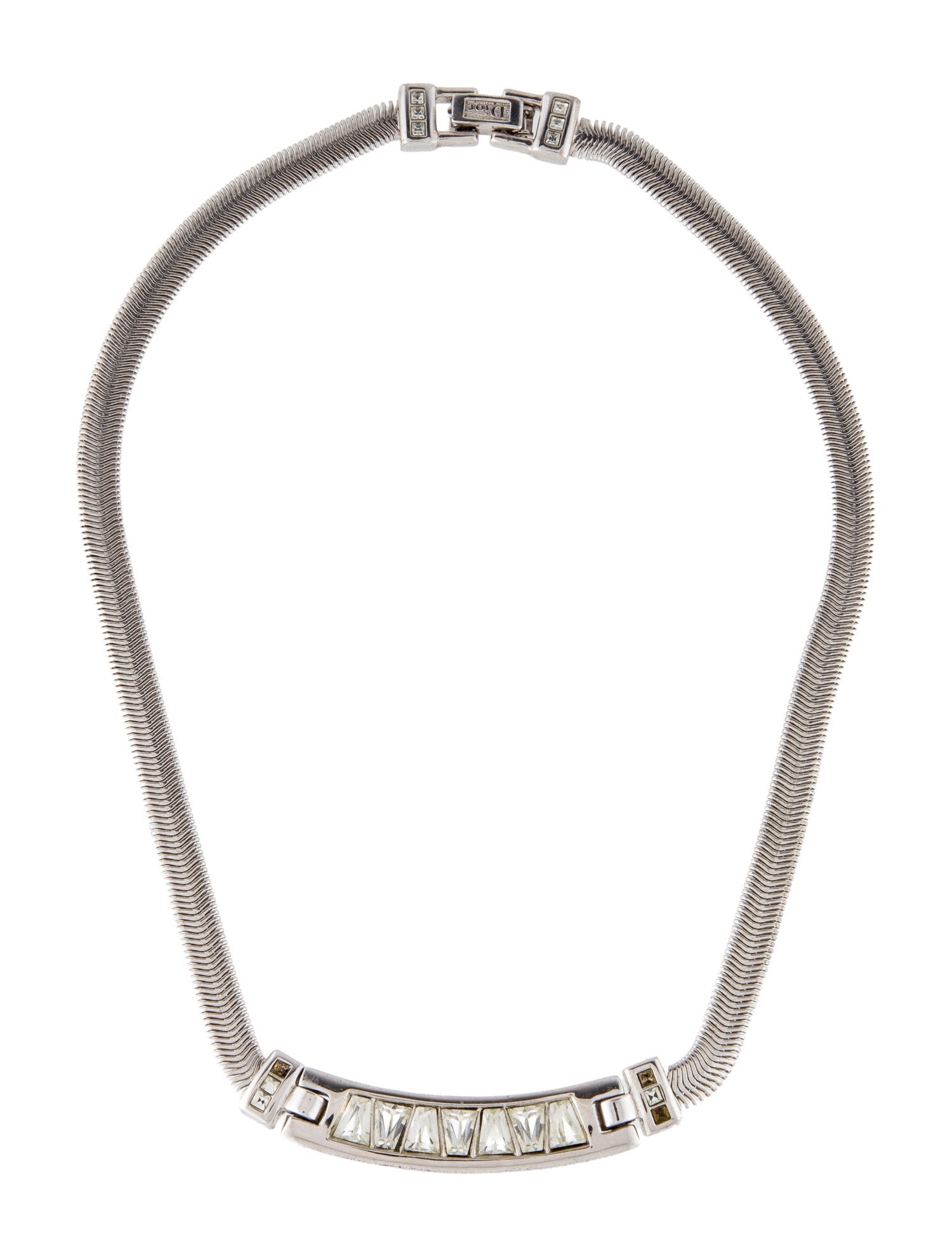 Christian Dior Vintage Crystal Collar Necklace