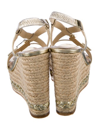 Christian Dior Leather Braided Accents Espadrilles