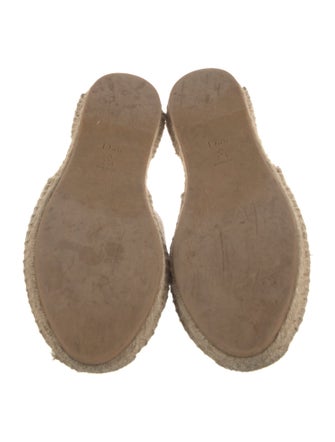 Christian Dior Tassel Accents Espadrilles