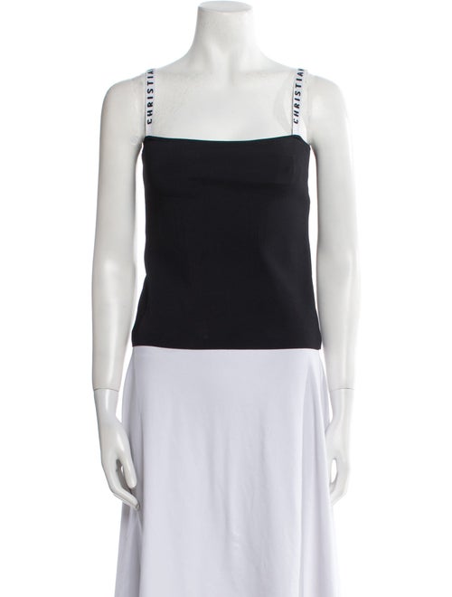 Christian Dior Square Neckline Sleeveless Crop Top