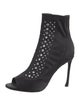 Christian Dior Satin Crystal Embellishments Sock Boots