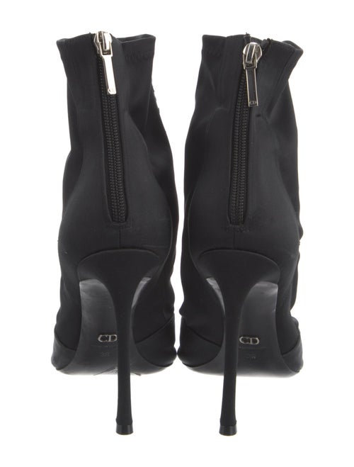 Christian Dior Satin Crystal Embellishments Sock Boots