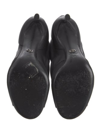 Christian Dior Satin Crystal Embellishments Sock Boots