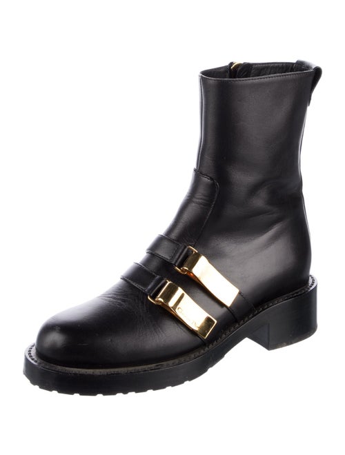 Christian Dior Leather Combat Boots