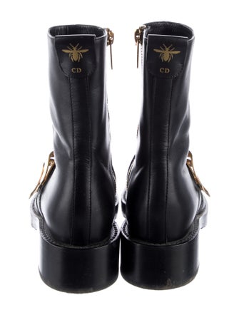 Christian Dior Leather Combat Boots