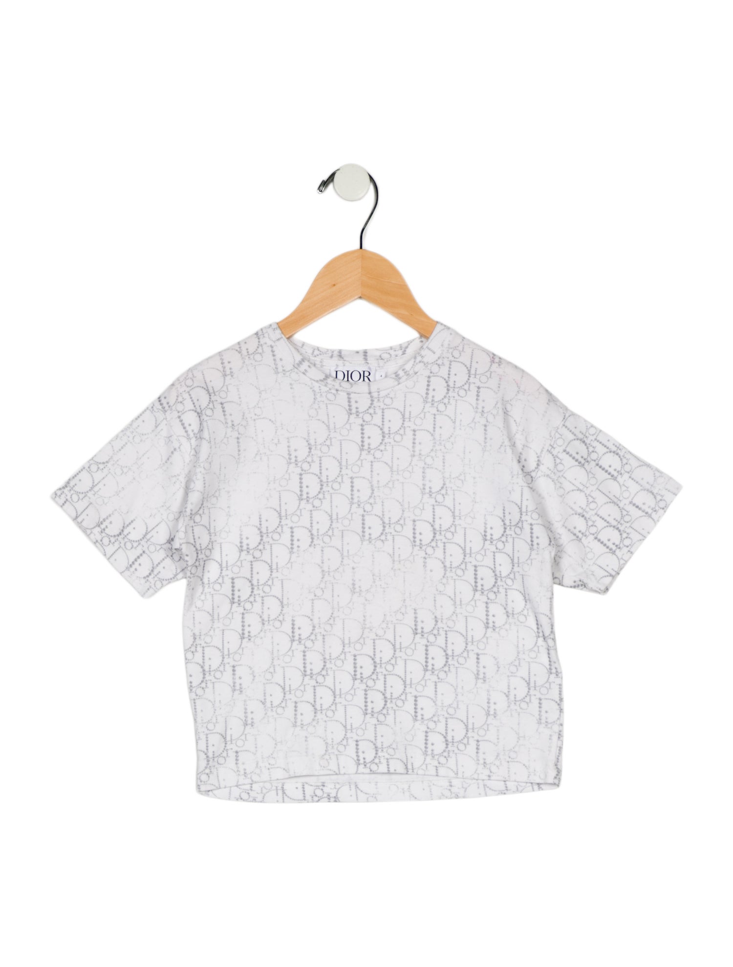 Christian Dior Toddler Girls' Short-Sleeve Pattern Printed T-shirt