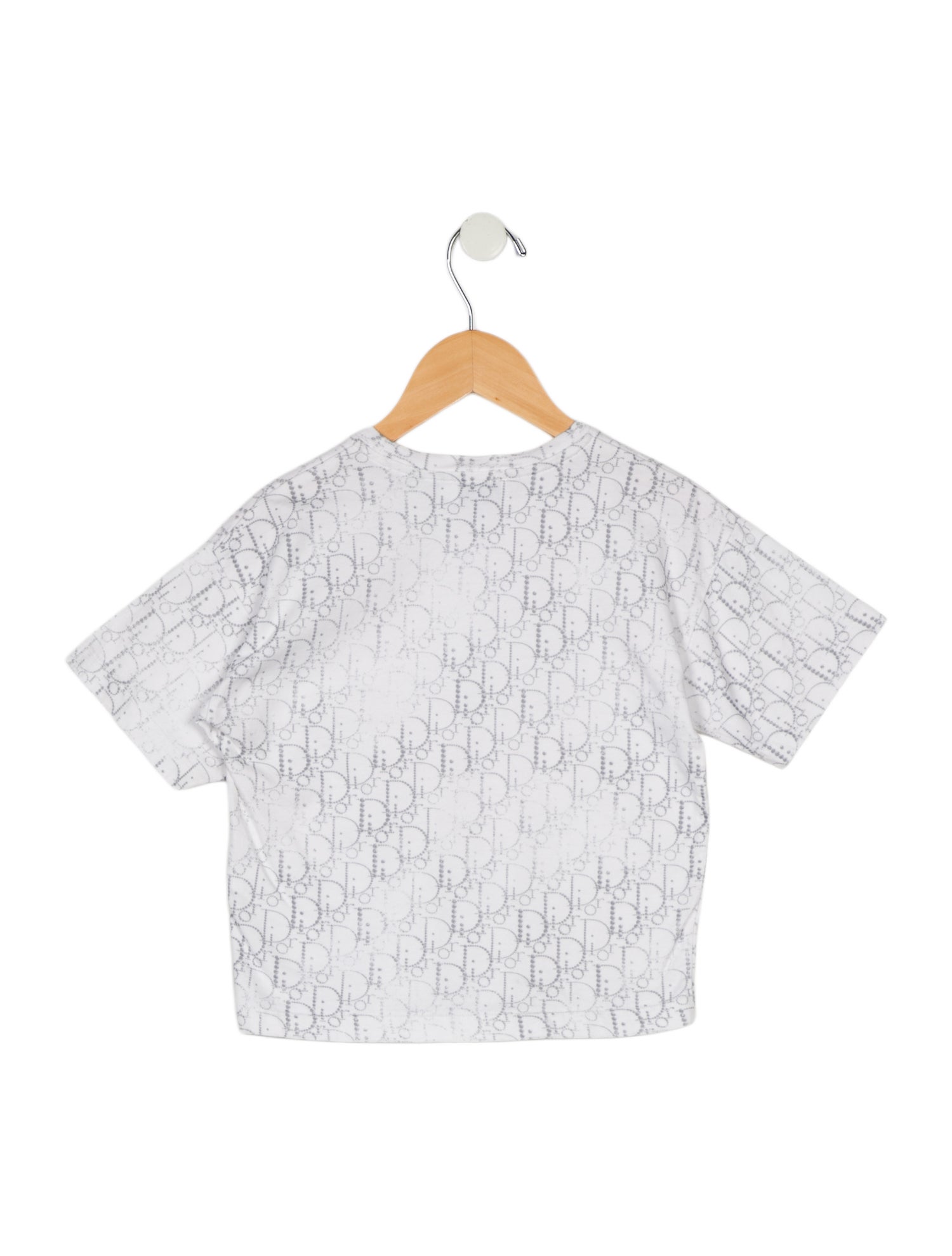 Christian Dior Toddler Girls' Short-Sleeve Pattern Printed T-shirt