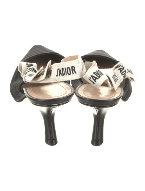 Christian Dior Canvas Printed Slingback Pumps