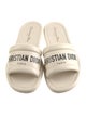 Christian Dior Leather Printed Slides