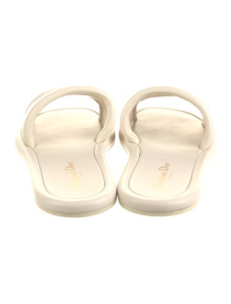 Christian Dior Leather Printed Slides