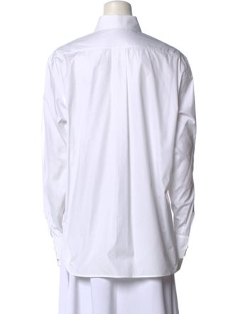 Christian Dior Long Sleeve Button-Up Top