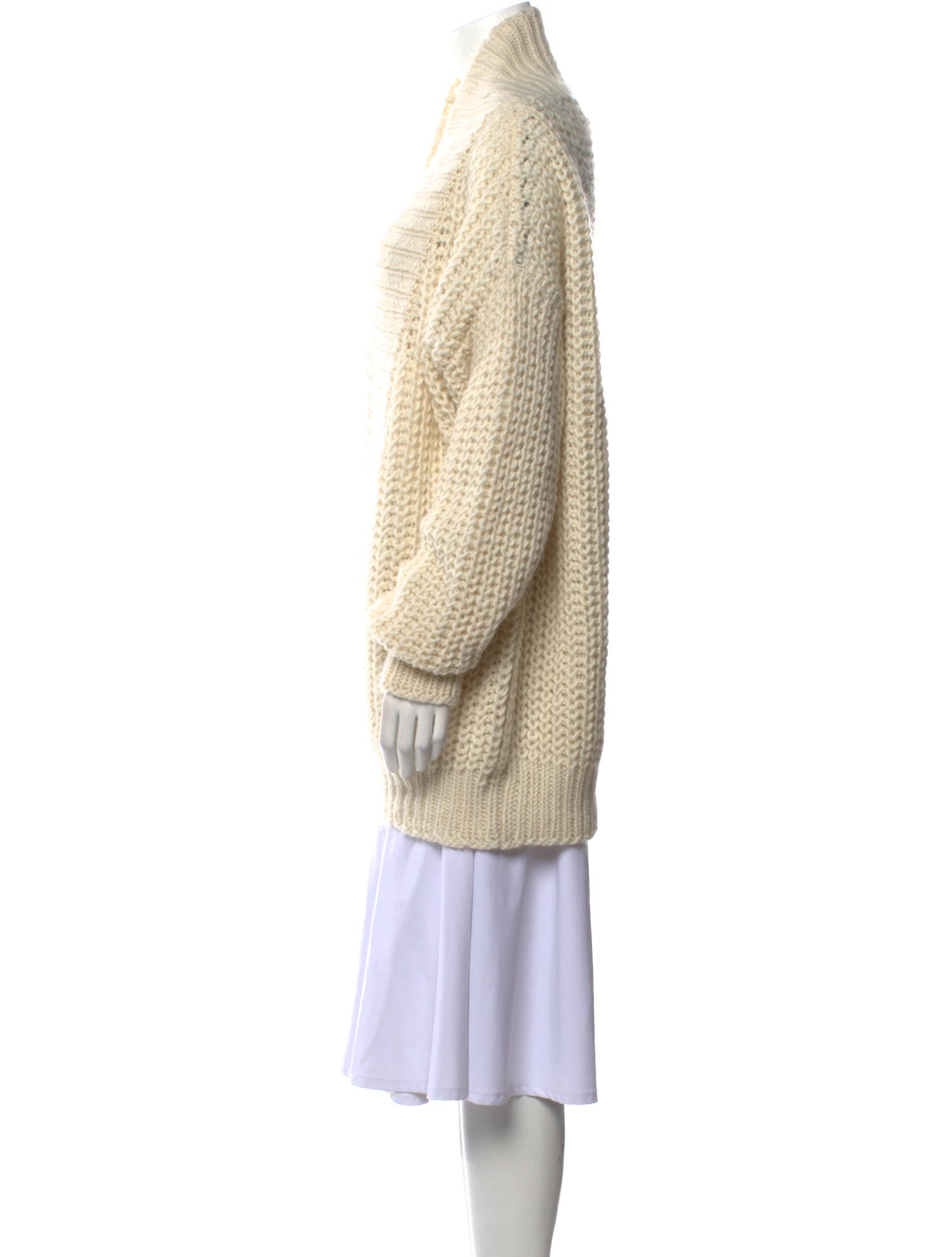 Christian Dior Wool Plunge Neckline Sweater