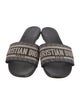Christian Dior Canvas Printed Slides