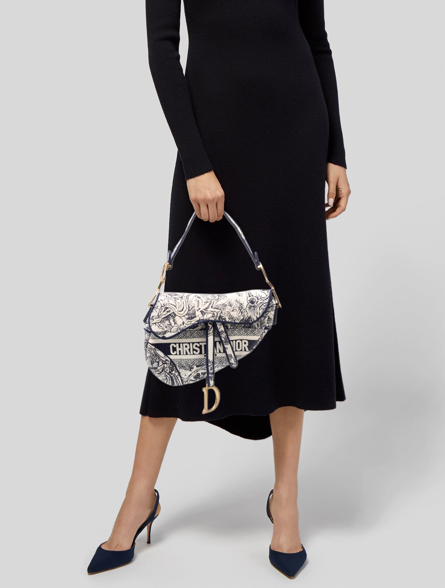 Christian Dior Toile de Jouy Saddle