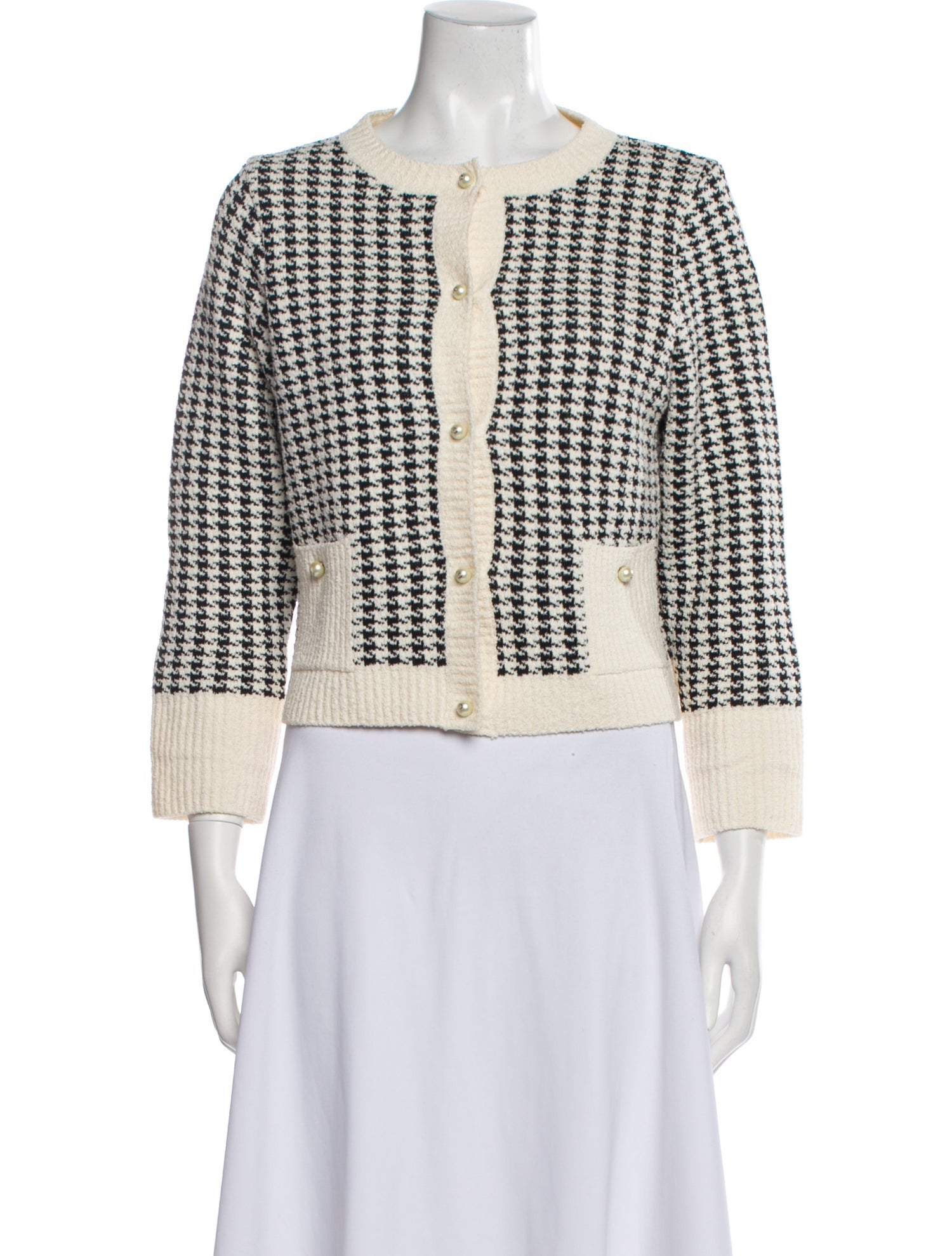 Christian Dior Printed Scoop Neck Sweater