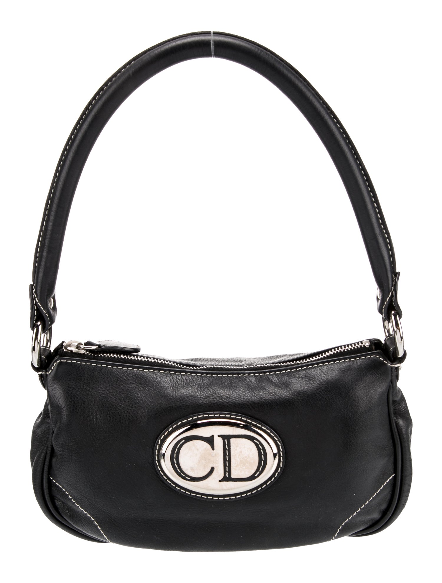 Christian Dior Leather Top Handle Bag Vintage
