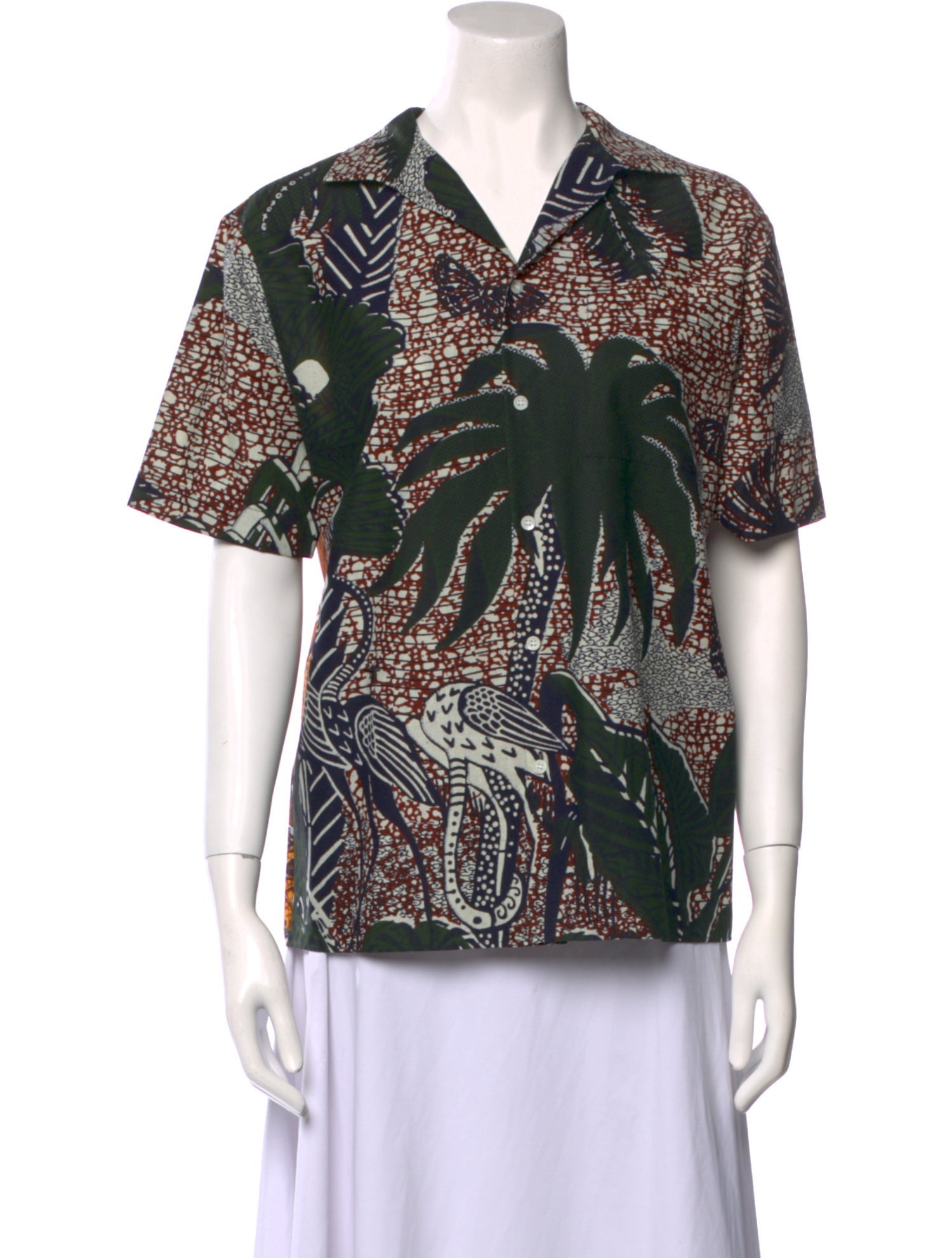 Christian Dior 2020 Printed Button-Up Top