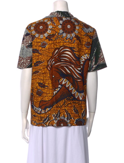 Christian Dior 2020 Printed Button-Up Top