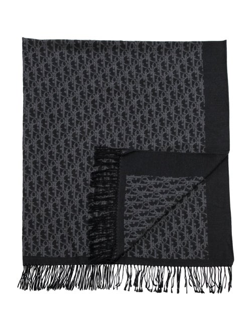 Christian Dior Wool Oblique Throw Blanket