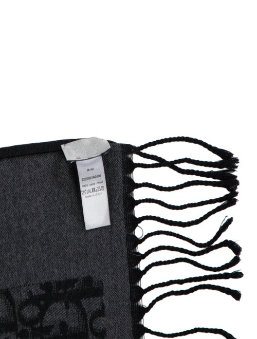 Christian Dior Wool Oblique Throw Blanket