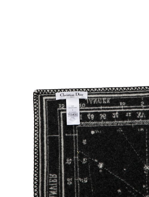 Christian Dior Cashmere Zodiac Throw Blanket