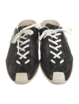 Christian Dior Leather Colorblock Pattern Sneakers