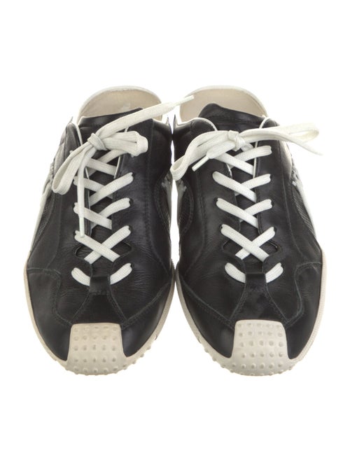 Christian Dior Leather Colorblock Pattern Sneakers