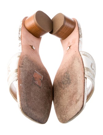 Christian Dior Canvas Printed Slides