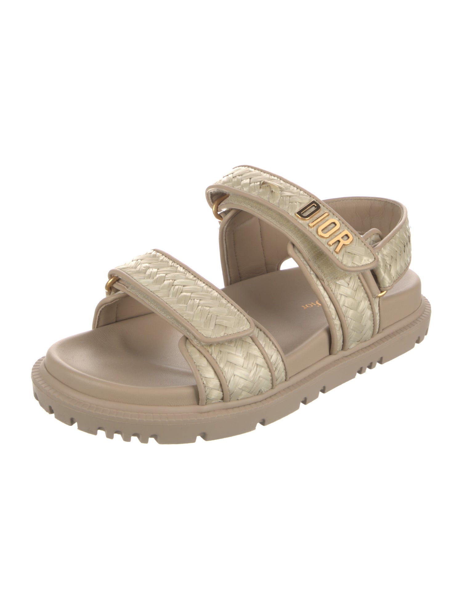 Christian Dior Straw Espadrilles