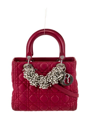 Christian Dior Handle Bags Cannage Lady Medium