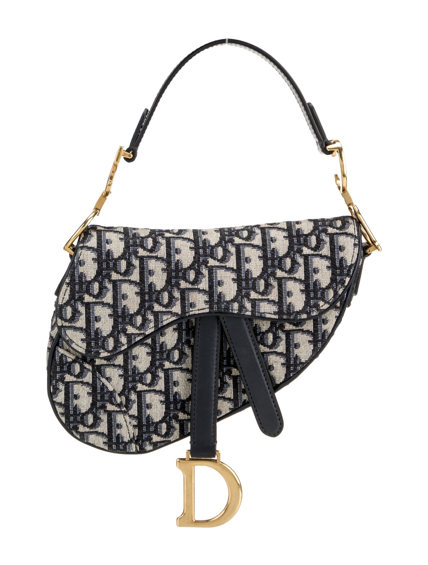 Christian Dior Oblique Jacquard Oblique Saddle Mini