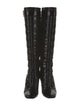 Christian Dior Cannage Pattern Patent Leather Boots