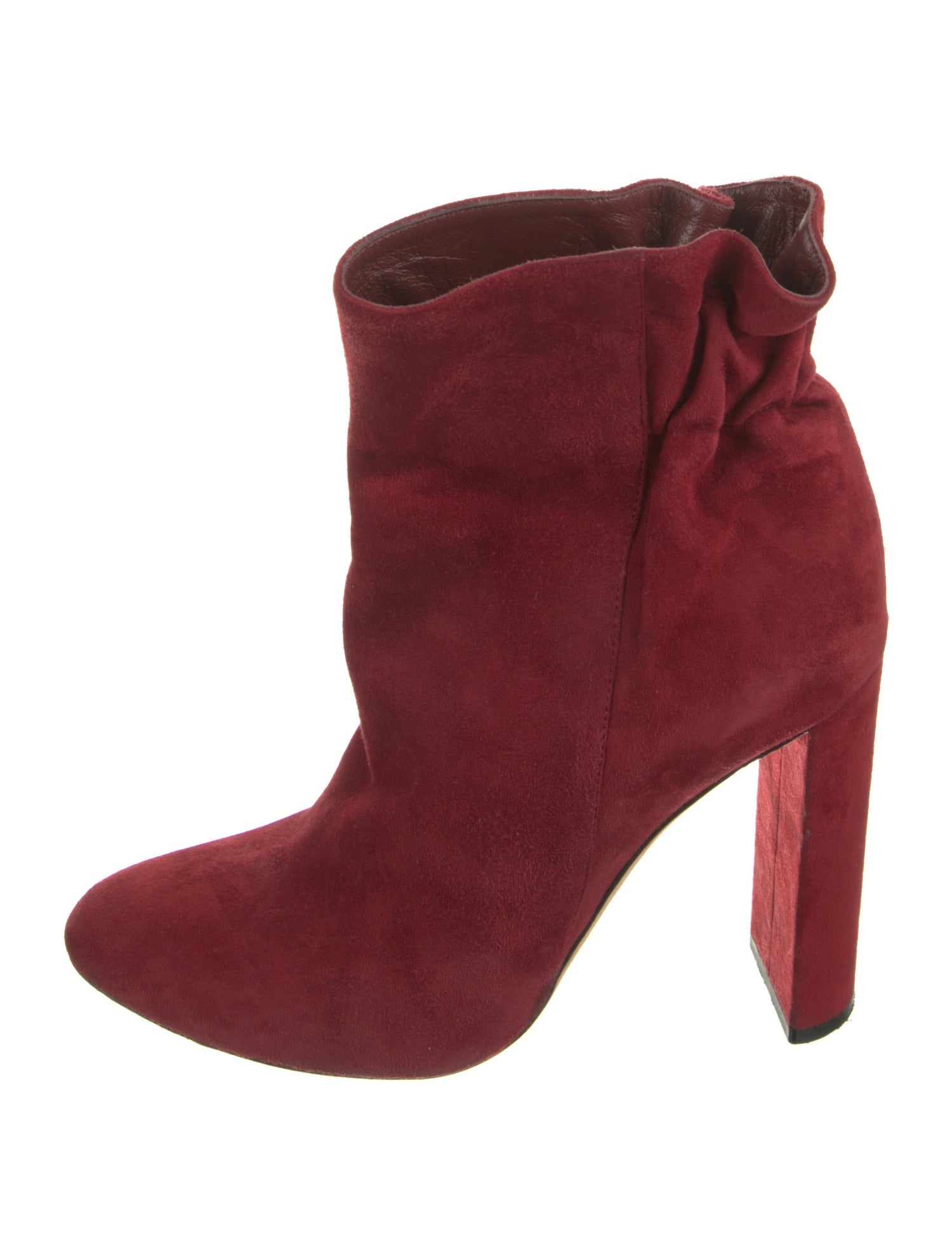 Christian Dior Suede Pleated Accents Boots